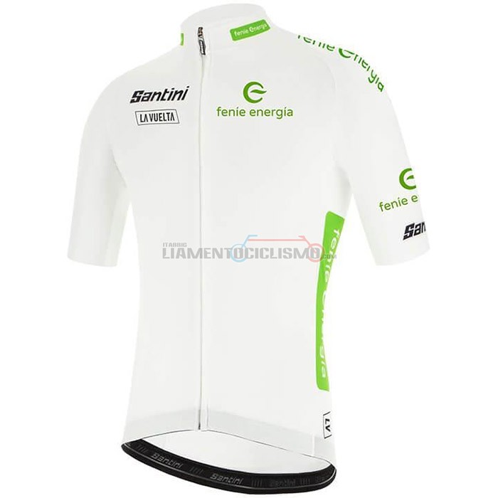 Abbigliamento Ciclismo Vuelta Espana Manica Corta 2020 Bianco